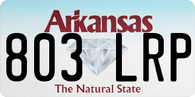 AR license plate 803LRP