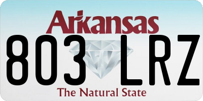 AR license plate 803LRZ