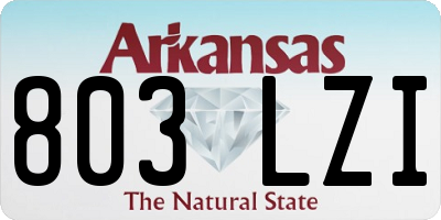 AR license plate 803LZI