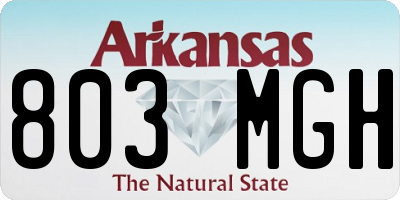 AR license plate 803MGH