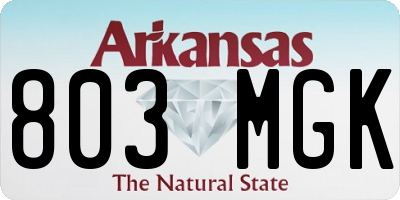 AR license plate 803MGK