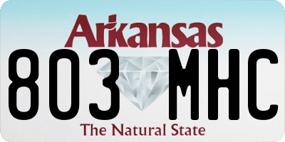 AR license plate 803MHC