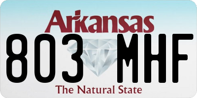 AR license plate 803MHF