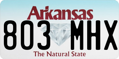 AR license plate 803MHX