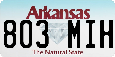 AR license plate 803MIH