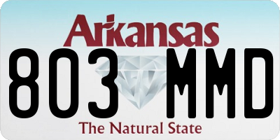 AR license plate 803MMD