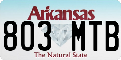 AR license plate 803MTB