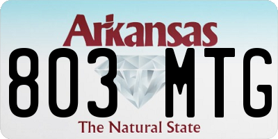 AR license plate 803MTG