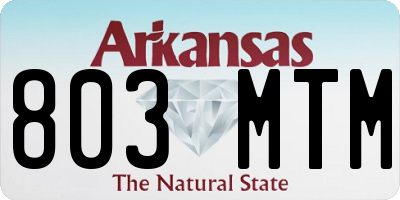 AR license plate 803MTM