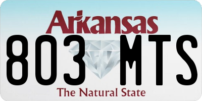 AR license plate 803MTS
