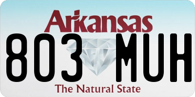 AR license plate 803MUH