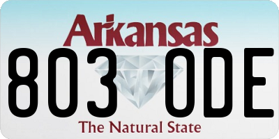 AR license plate 803ODE