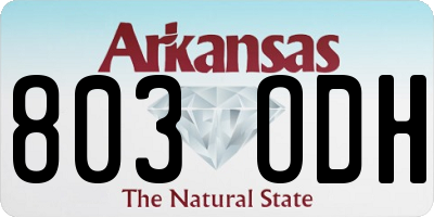 AR license plate 803ODH