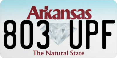 AR license plate 803UPF