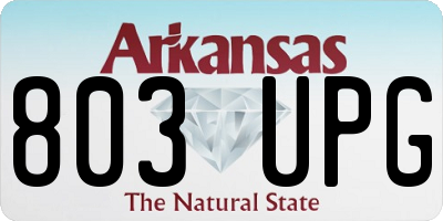AR license plate 803UPG