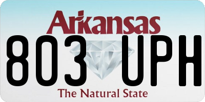AR license plate 803UPH