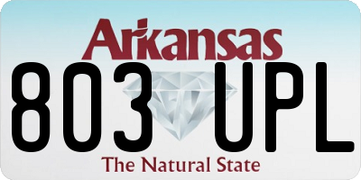 AR license plate 803UPL