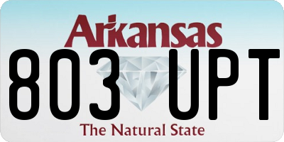 AR license plate 803UPT