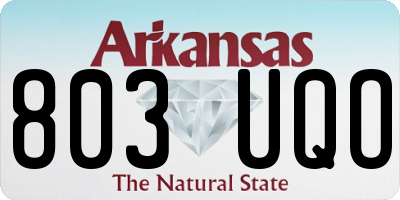AR license plate 803UQO