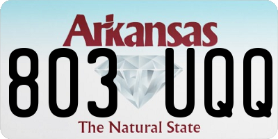 AR license plate 803UQQ