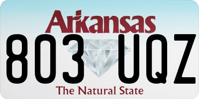 AR license plate 803UQZ