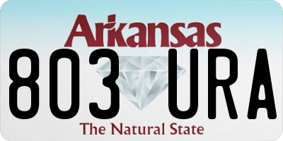 AR license plate 803URA