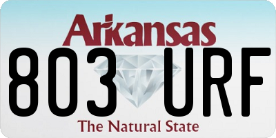 AR license plate 803URF