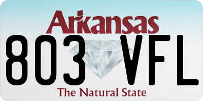AR license plate 803VFL