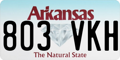 AR license plate 803VKH