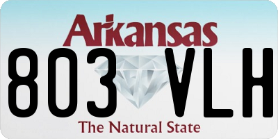 AR license plate 803VLH