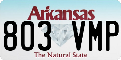 AR license plate 803VMP
