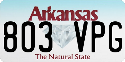 AR license plate 803VPG