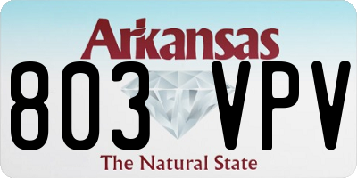 AR license plate 803VPV
