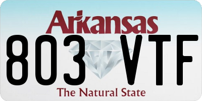 AR license plate 803VTF