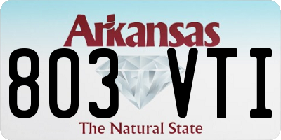 AR license plate 803VTI