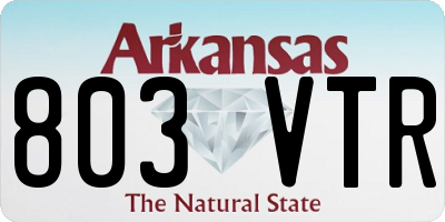 AR license plate 803VTR
