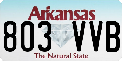 AR license plate 803VVB