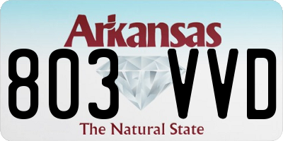 AR license plate 803VVD