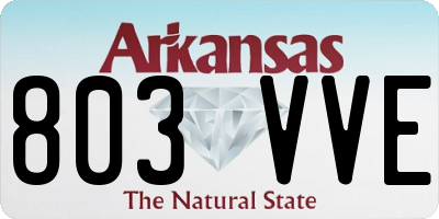 AR license plate 803VVE