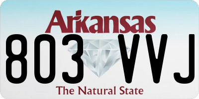 AR license plate 803VVJ
