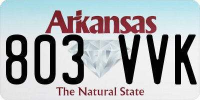 AR license plate 803VVK