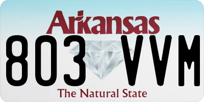 AR license plate 803VVM
