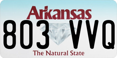 AR license plate 803VVQ