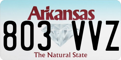 AR license plate 803VVZ