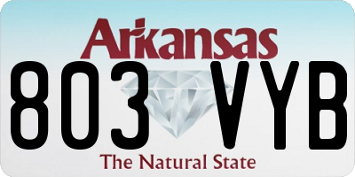 AR license plate 803VYB