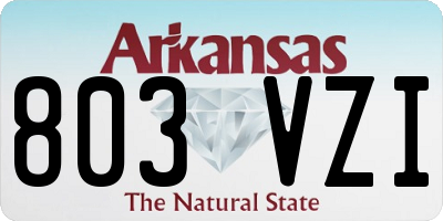 AR license plate 803VZI