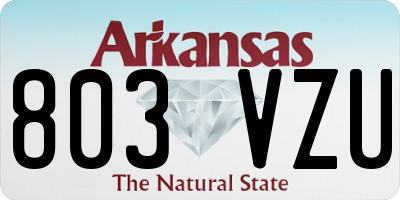AR license plate 803VZU