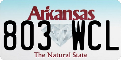 AR license plate 803WCL