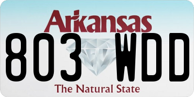 AR license plate 803WDD