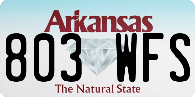 AR license plate 803WFS